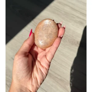 ✨🍑The First Light ~ Peach Moonstone Palm Stone🍑✨