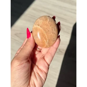 🍑🌙The Path of Destiny ~ Peachy Moonstone Palm Stone🌙🍑