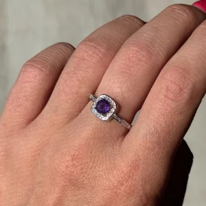 👑💜Moonlit Amethyst Crown Ring💜👑