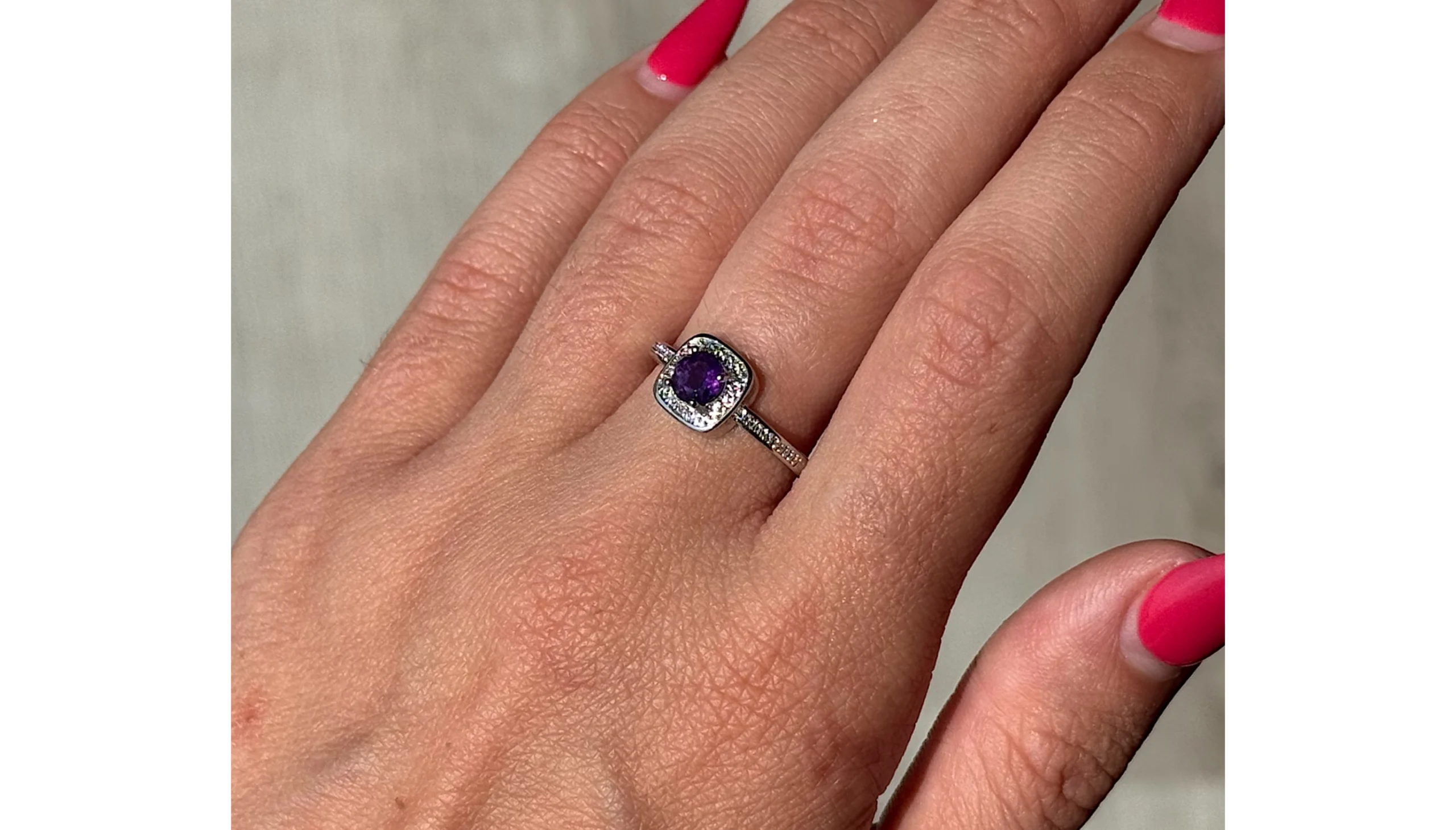 👑💜Moonlit Amethyst Crown Ring💜👑 - Image 3
