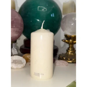 🤍🕯️Sacred Ivory Pillar Candle🕯️🤍