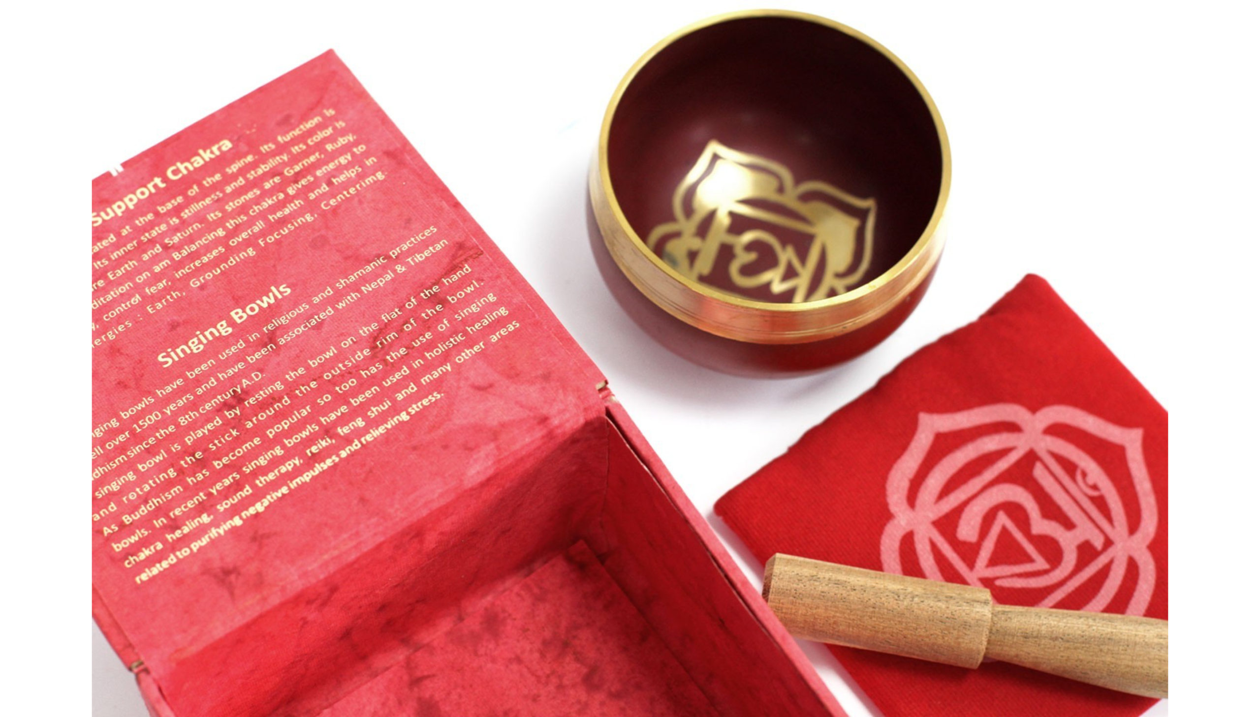 ❤️🪨Root Chakra Singing Bowl Gift Set ~ The Guardian's Gift🪨❤️ - Image 2