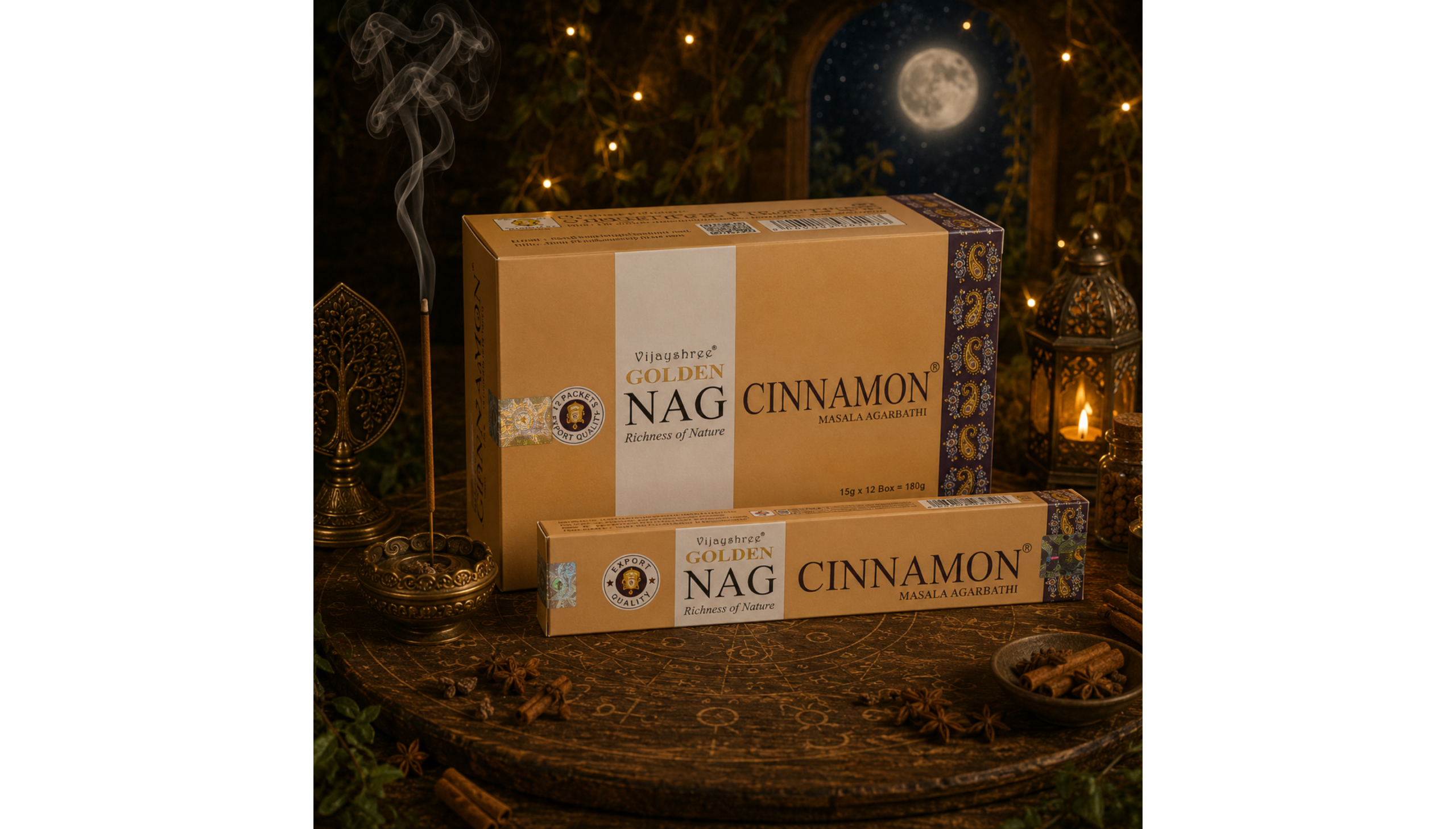 🔥🍂Cinnamon Prosperity Incense ~ Golden Nag🍂🔥