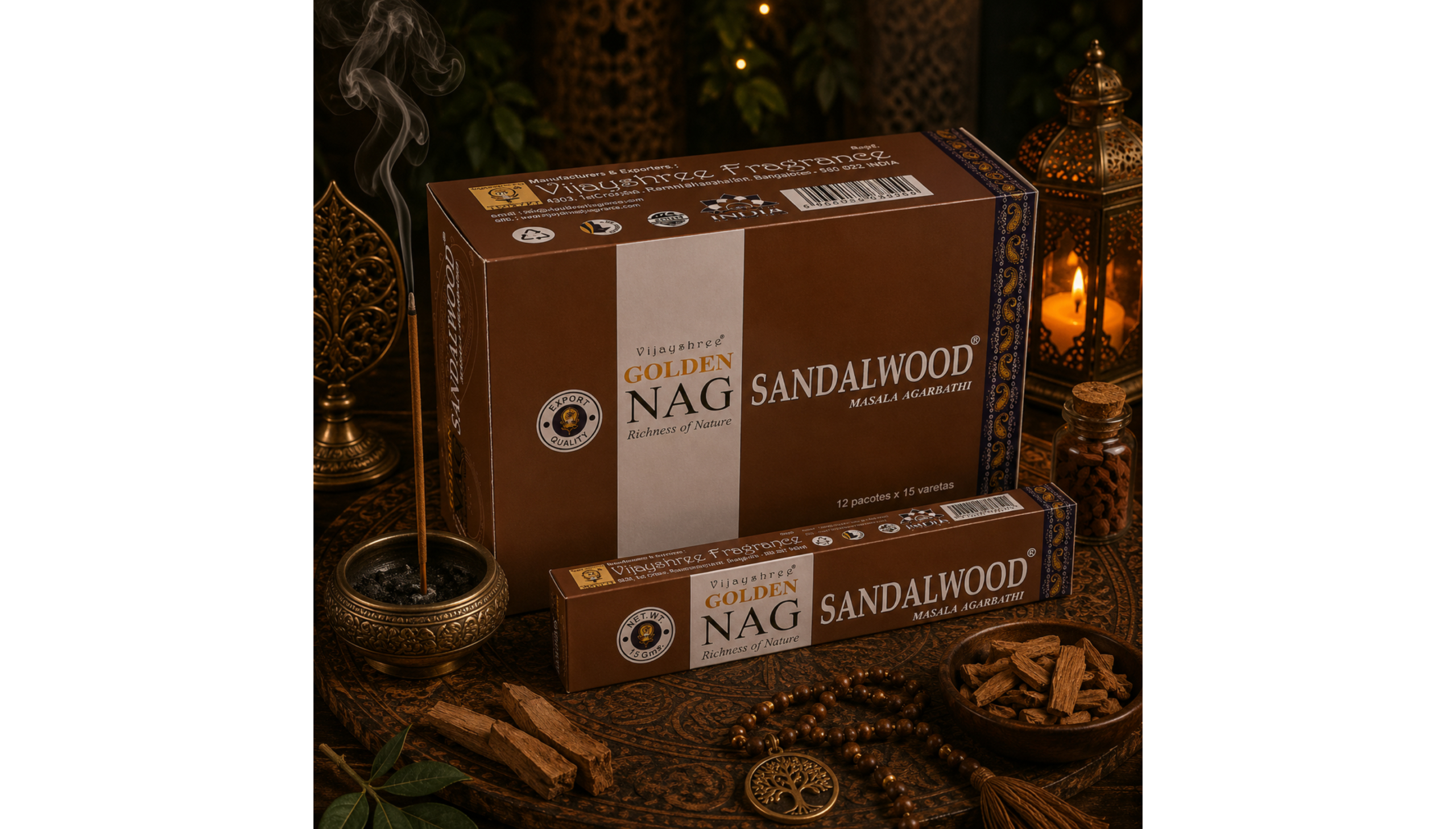 🌙🌿Sacred Sandalwood Incense ~ Golden Nag🌿🌙