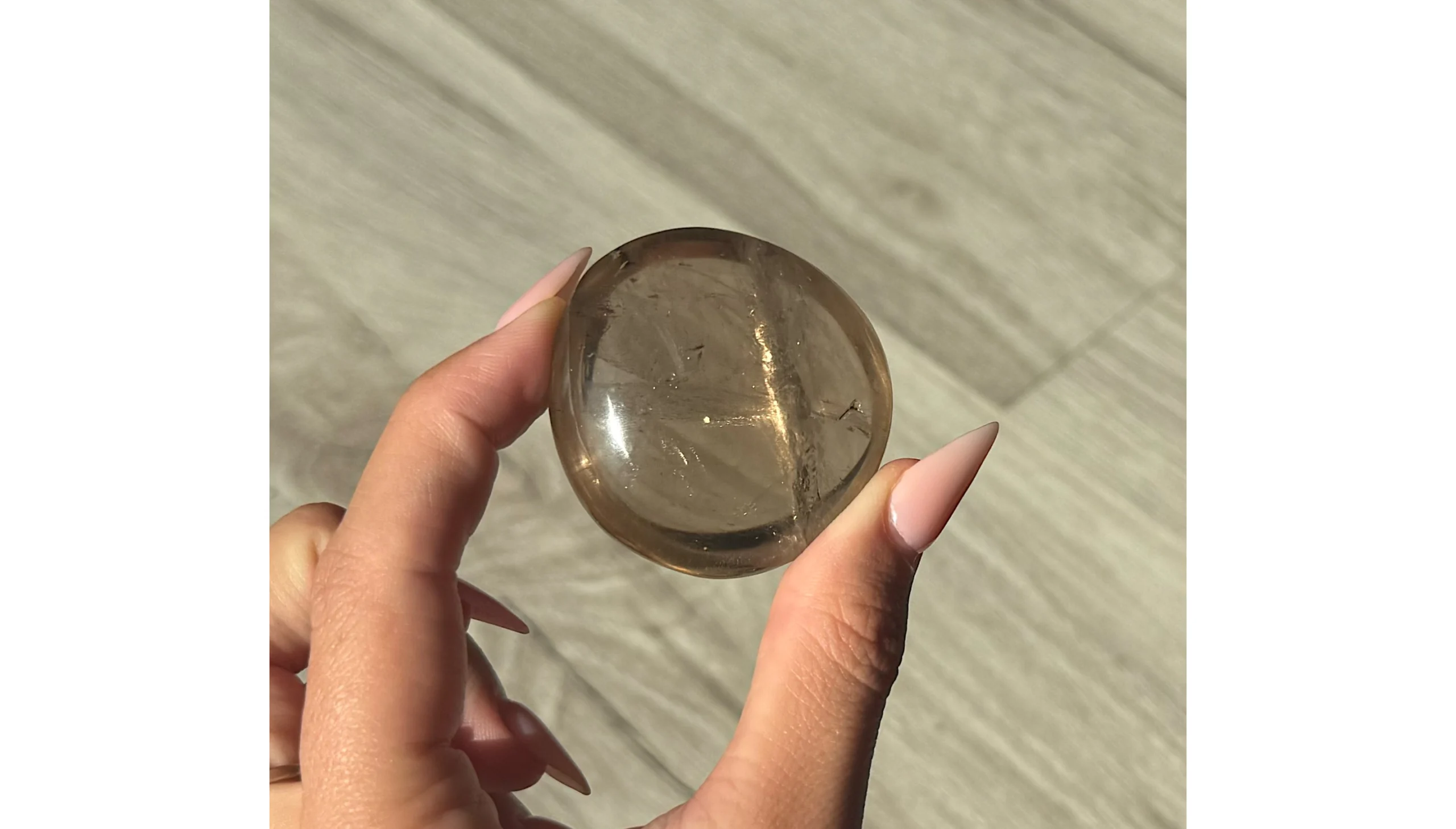 👑🖤Smoky Quartz ~ The Shadow Queen's Palm Stone🖤👑