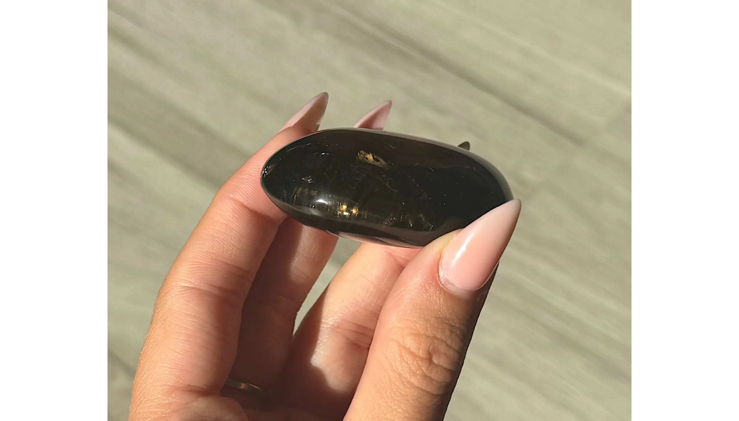 🖤The Silent Guardian's Palm Stone ~ Smoky Quartz🖤 - Image 3