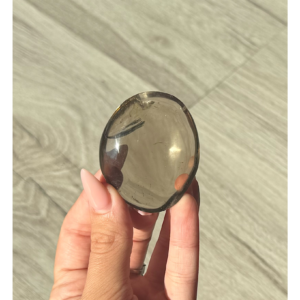 🪶The Raven's Message Palm Stone ~ Smoky Quartz🪶