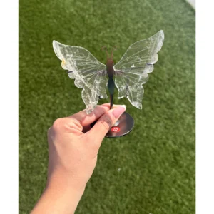 🦋🤍Aurora's Messenger ~ Clear Quartz Butterfly🤍🦋