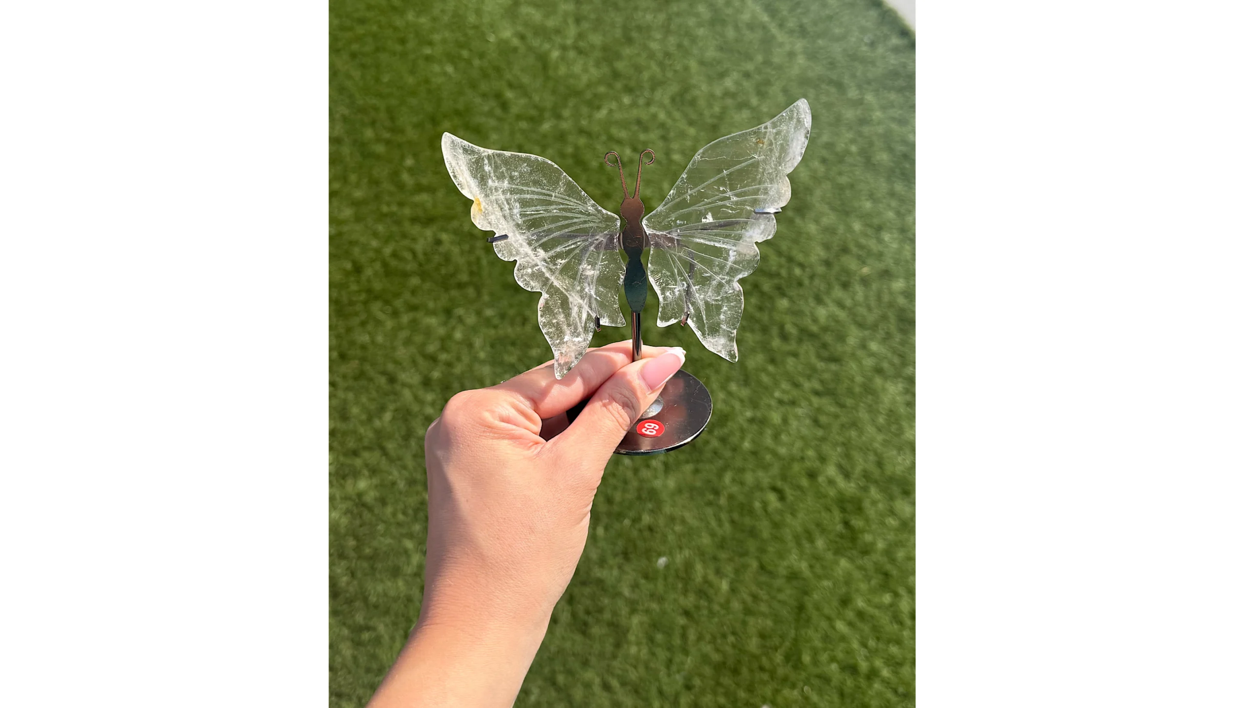 🦋🤍Aurora's Messenger ~ Clear Quartz Butterfly🤍🦋