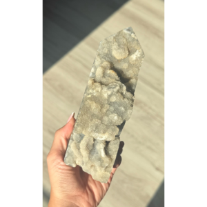 🤍🏔️The Crystal Rift ~ Druzy Calcite Obelisk 🤍🏔️