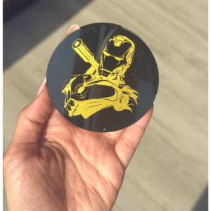 💛Iron Man's Golden Legacy ~ Black Obsidian Charging Plate💛