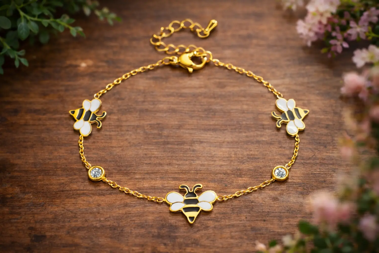 Bee Talisman Bracelet 18K🐝✨ - Image 2