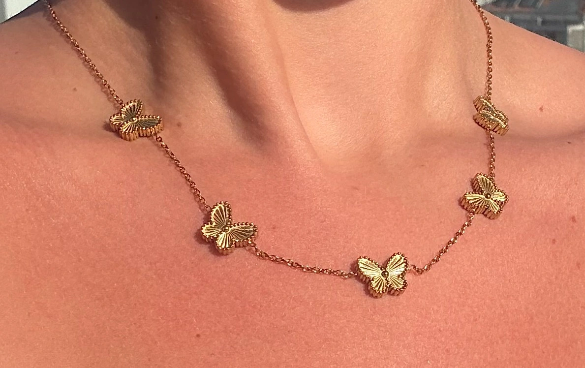 🦋The Golden Flutter ~ 18K Gold Plated Butterfly Necklace🦋 - Image 2