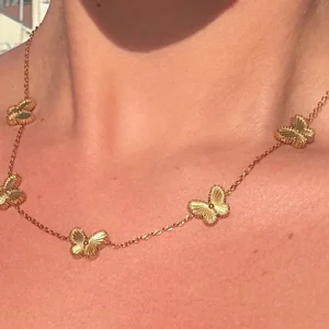 🦋The Golden Flutter ~ 18K Gold Plated Butterfly Necklace🦋