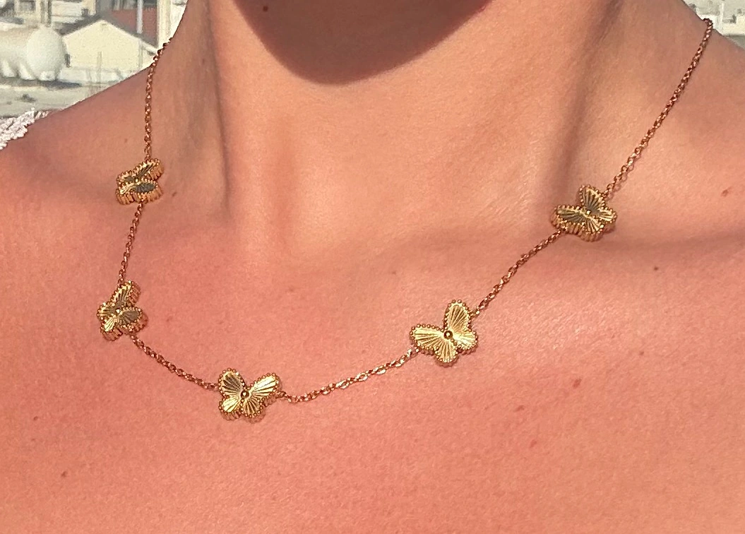 🦋The Golden Flutter ~ 18K Gold Plated Butterfly Necklace🦋