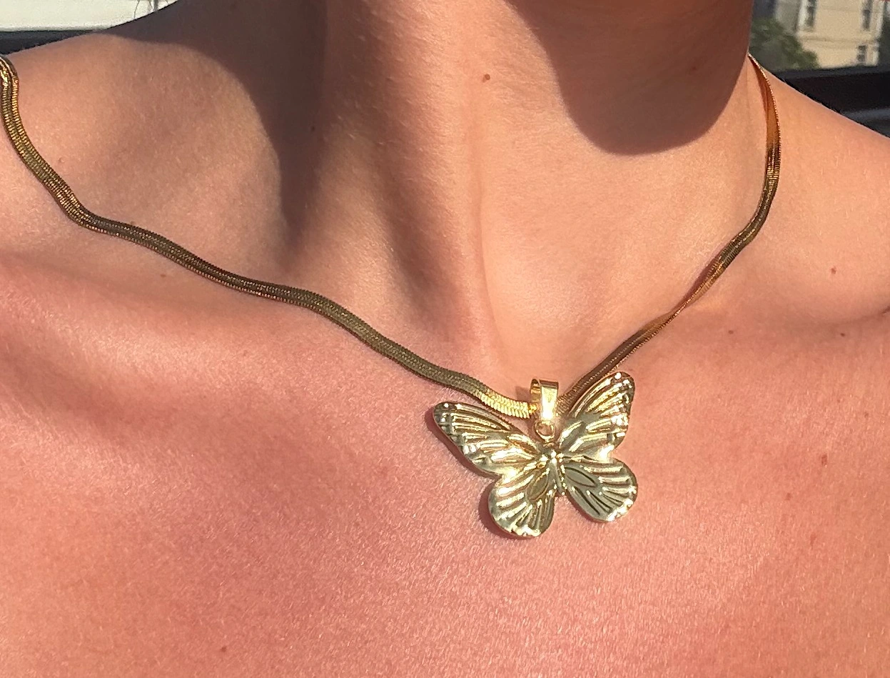 ✨🦋The Golden Relic ~ 18K Gold Plated Butterfly Necklace🦋✨