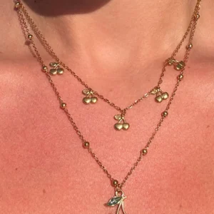 🍒Forbidden Cherry ~ 18K Gold Plated Double Layer Necklace🍒