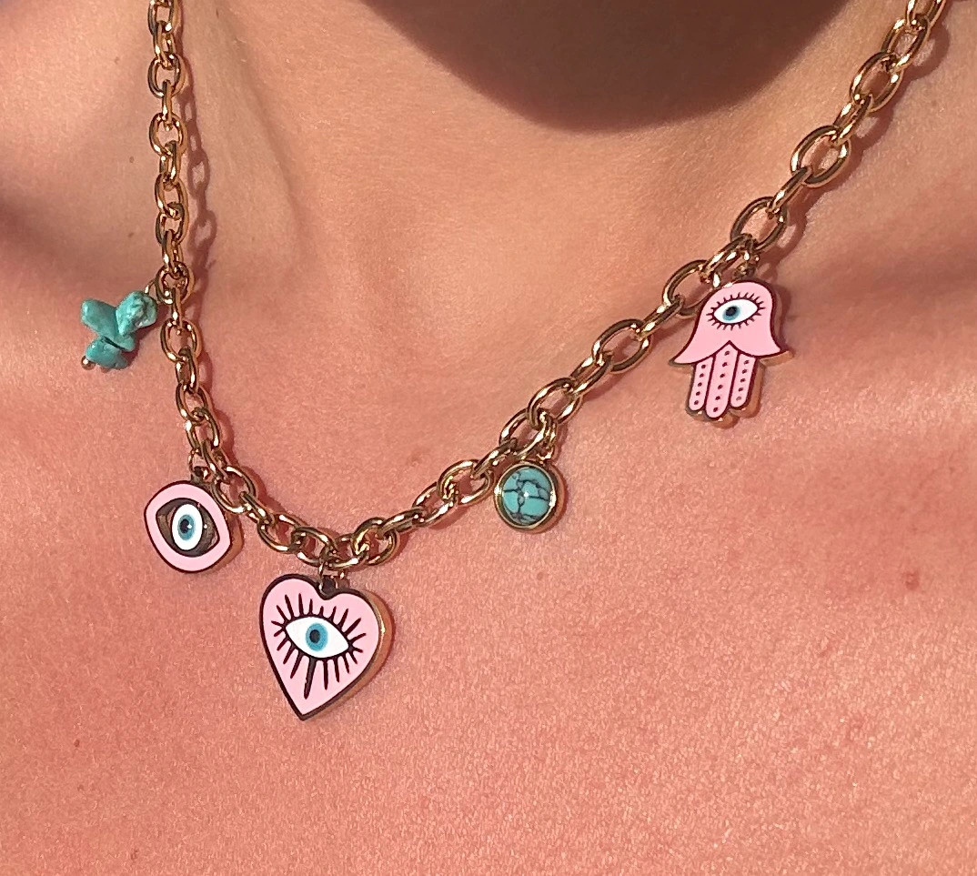 🧿💗Eyes On Me ~ 18K Gold Plated Necklace💗🧿 - Image 2