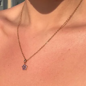 ✨💜Violet Wish ~ 18K Gold Plated Dainty Necklace💜✨