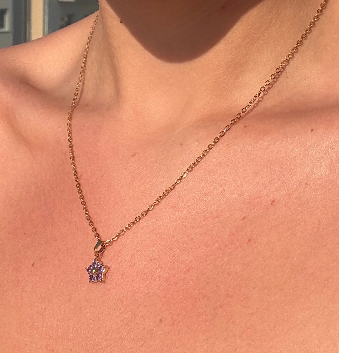 ✨💜Violet Wish ~ 18K Gold Plated Dainty Necklace💜✨