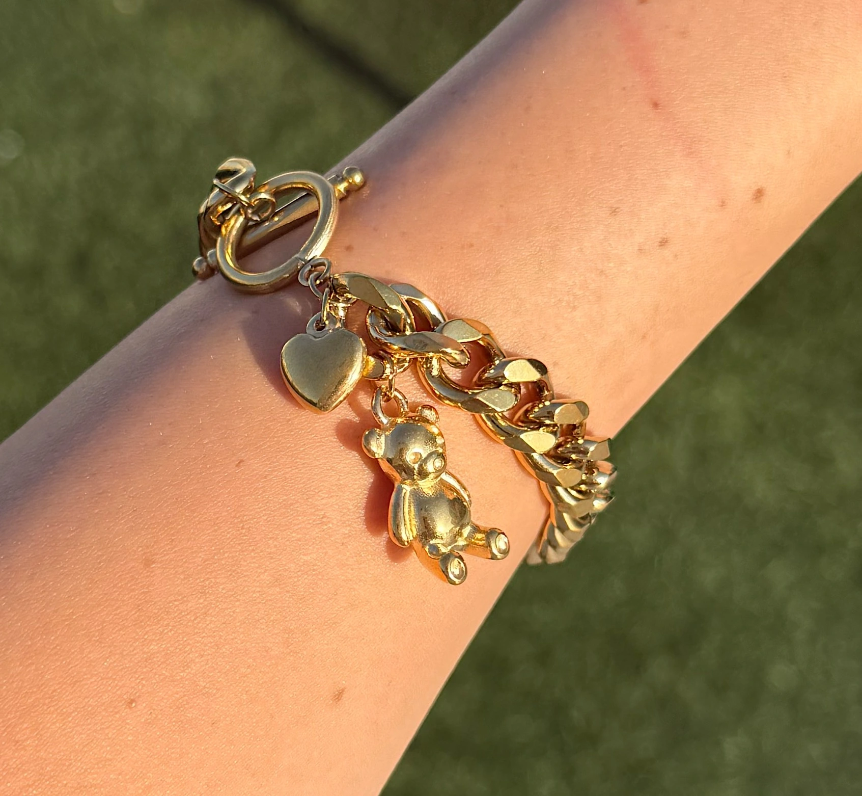 💗🧸Love Me Bear ~ 18K Gold Plated Chunky Bracelet🧸💗