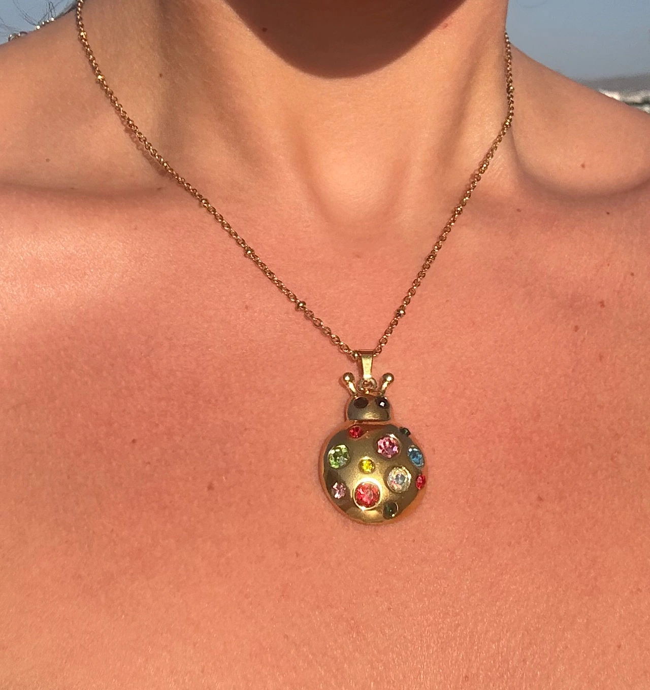 🌈🐞Lady Luma ~ 18K Gold Plated Necklace🐞🌈