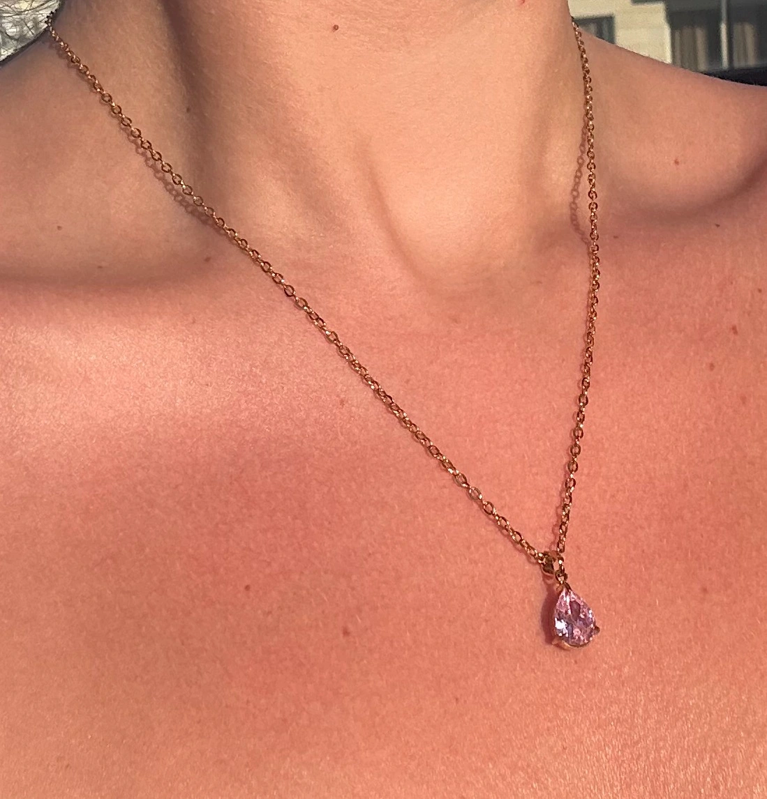 💧💗Pink Wish ~ 18K Gold Plated Necklace💗💧 - Image 2