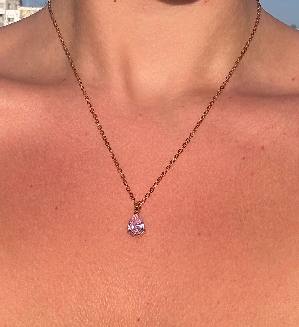 💧💗Pink Wish ~ 18K Gold Plated Necklace💗💧