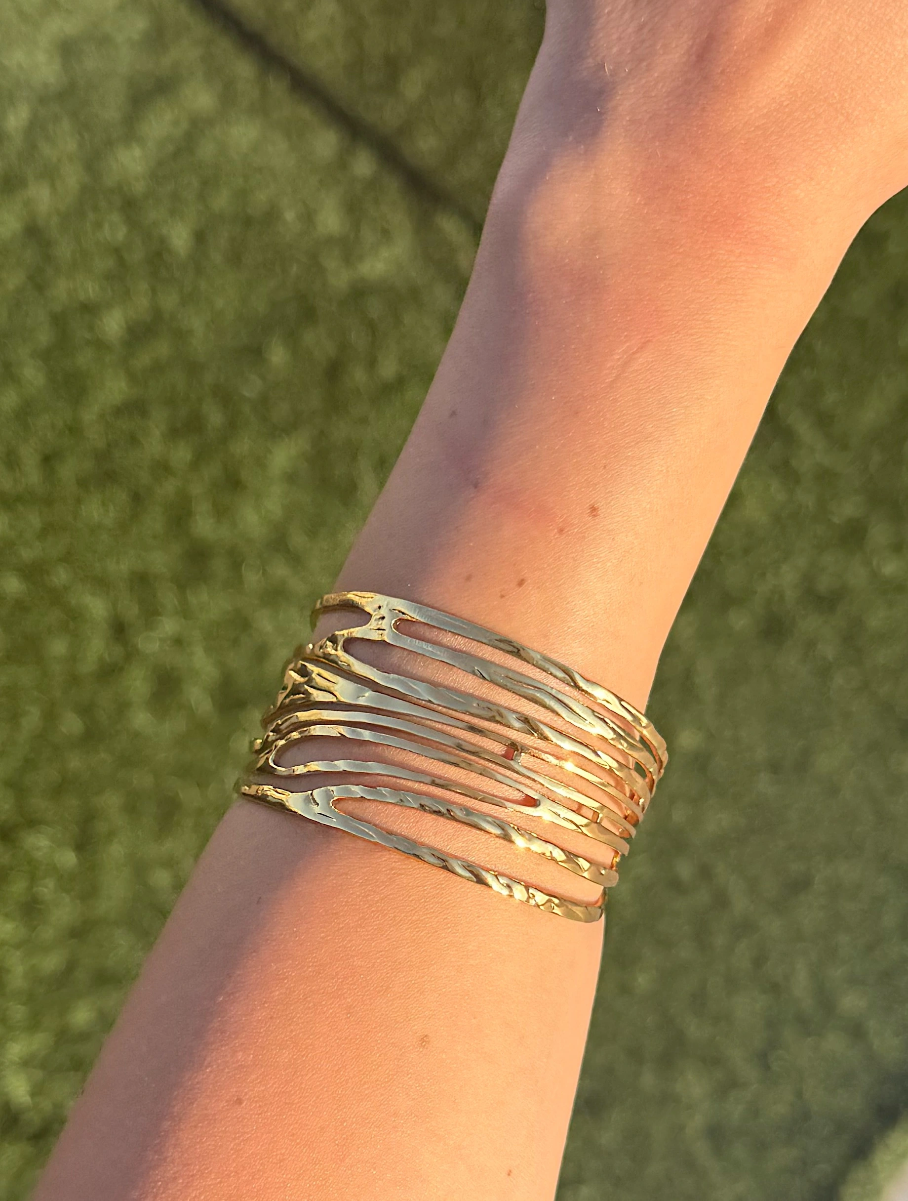 ☀️SEKHMET ~ 18K Gold Plated Cuff☀️