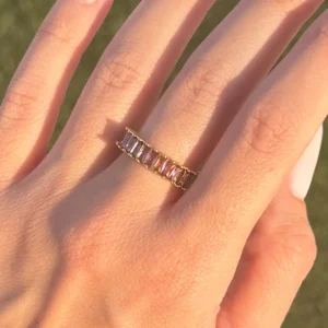 ✨💜Amoré Mauve ~ 18K Gold Plated Ring💜✨