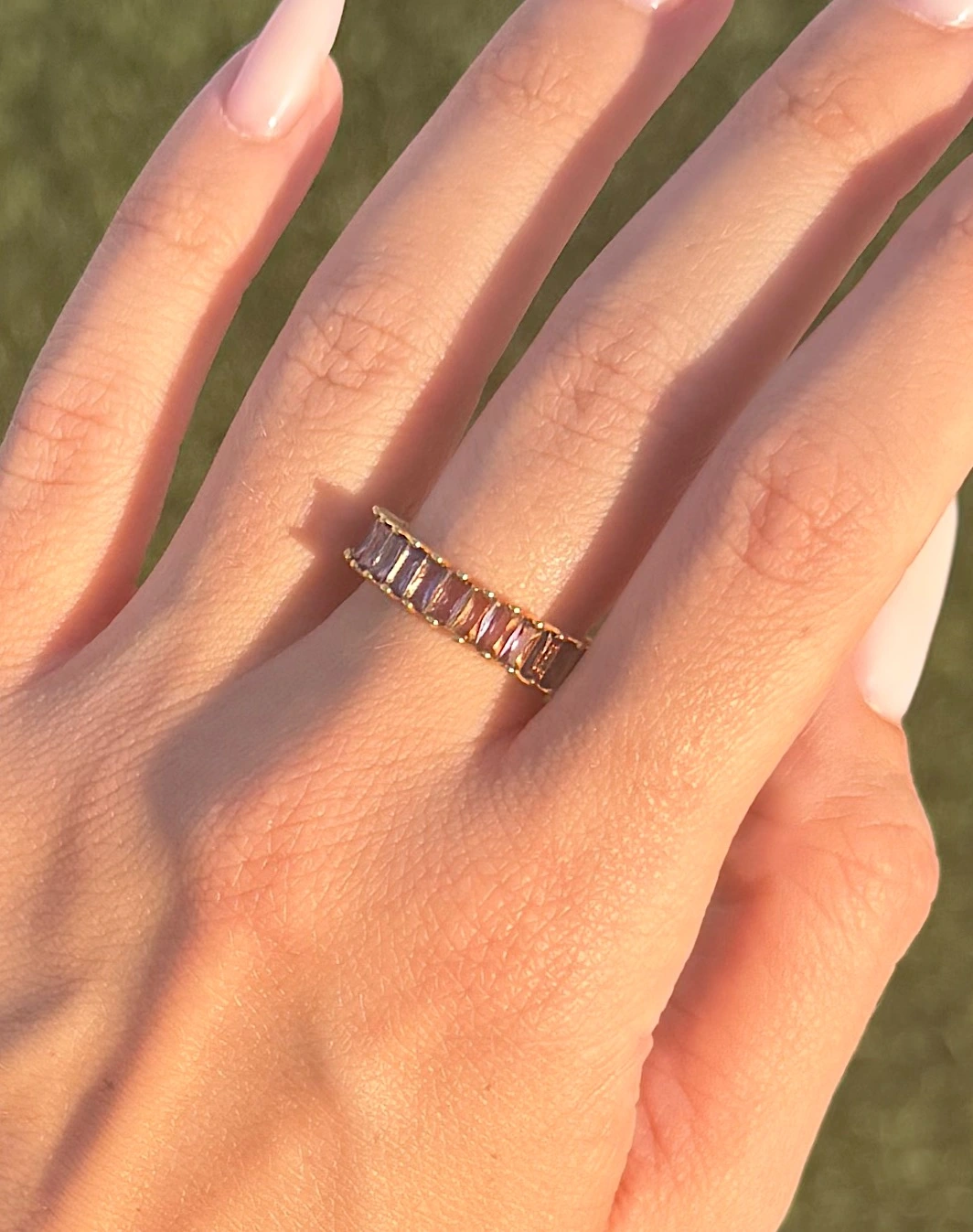 ✨💜Amoré Mauve ~ 18K Gold Plated Ring💜✨