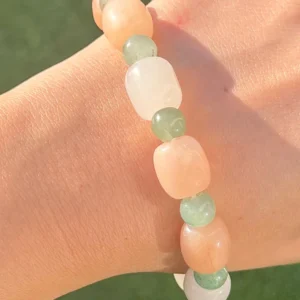 🌸🌿The Garden Between Hearts ~ Rose+Milky Quartz & Green Aventurine🌿🌸