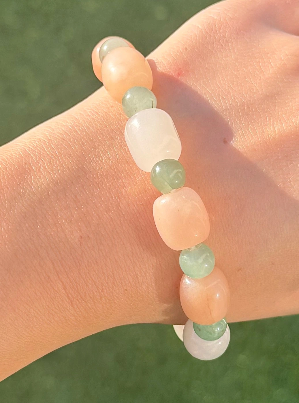 🌸🌿The Garden Between Hearts ~ Rose+Milky Quartz & Green Aventurine🌿🌸