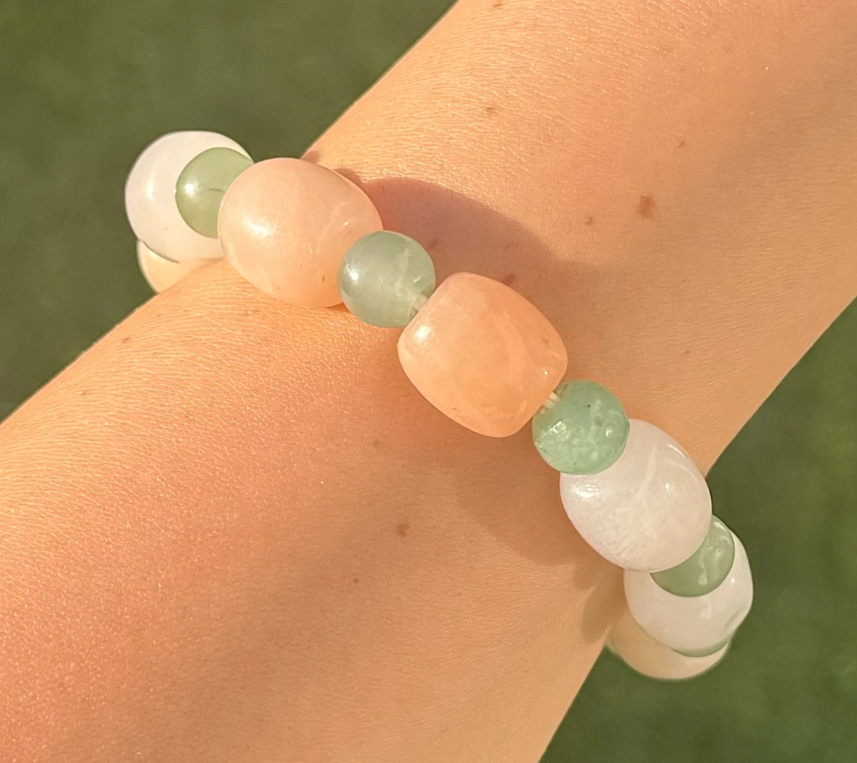 🌸🌿The Garden Between Hearts ~ Rose+Milky Quartz & Green Aventurine🌿🌸 - Image 3