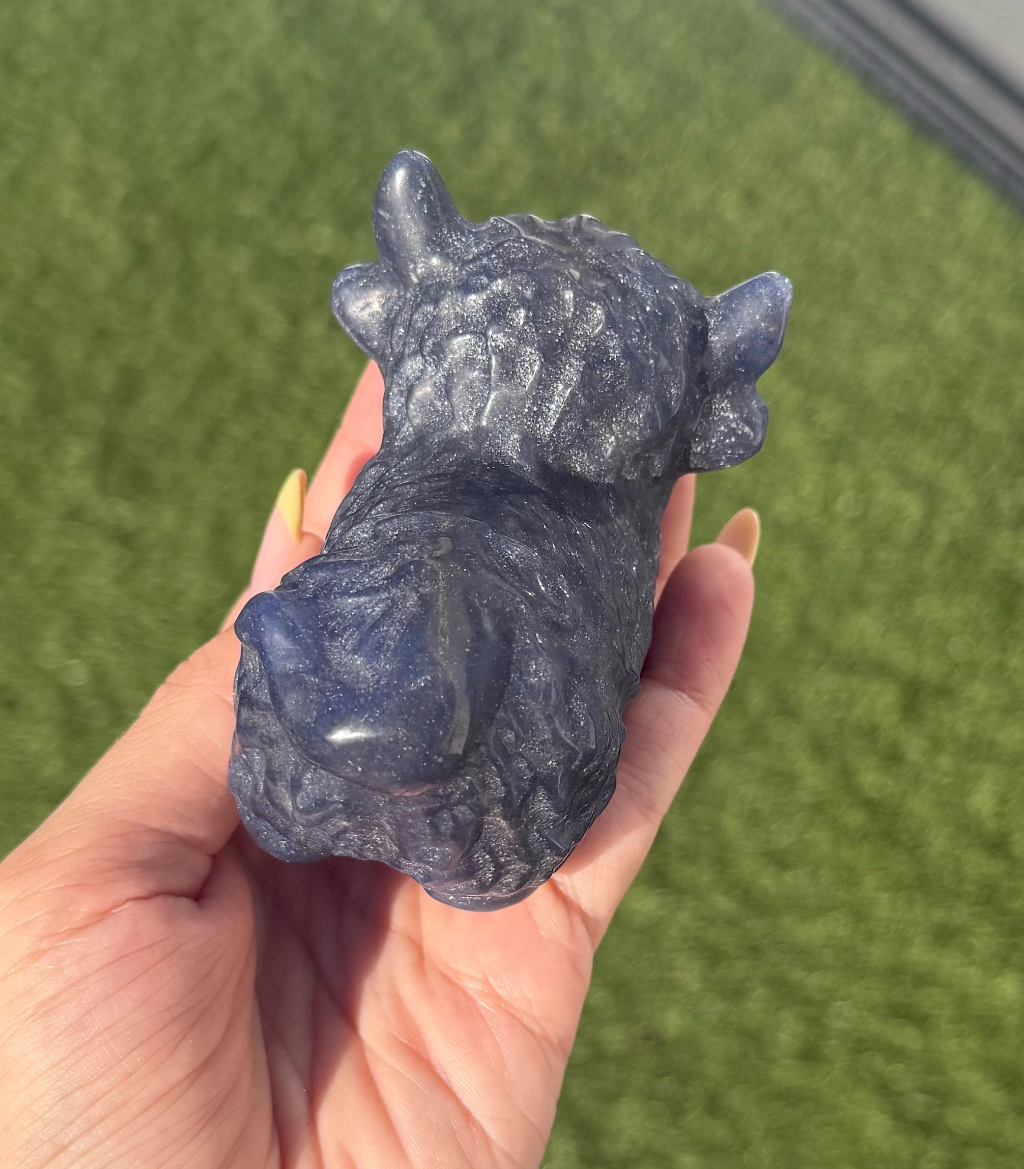 💙🐮The Sky Whisperer ~ Blue Aventurine Highland Cow🐮💙 - Image 3