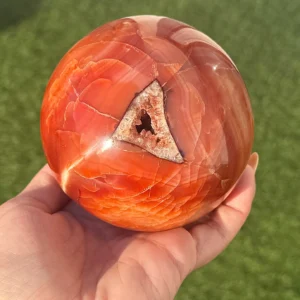 🔥✨The Phoenix Core ~ Carnelian Druzy Sphere✨🔥