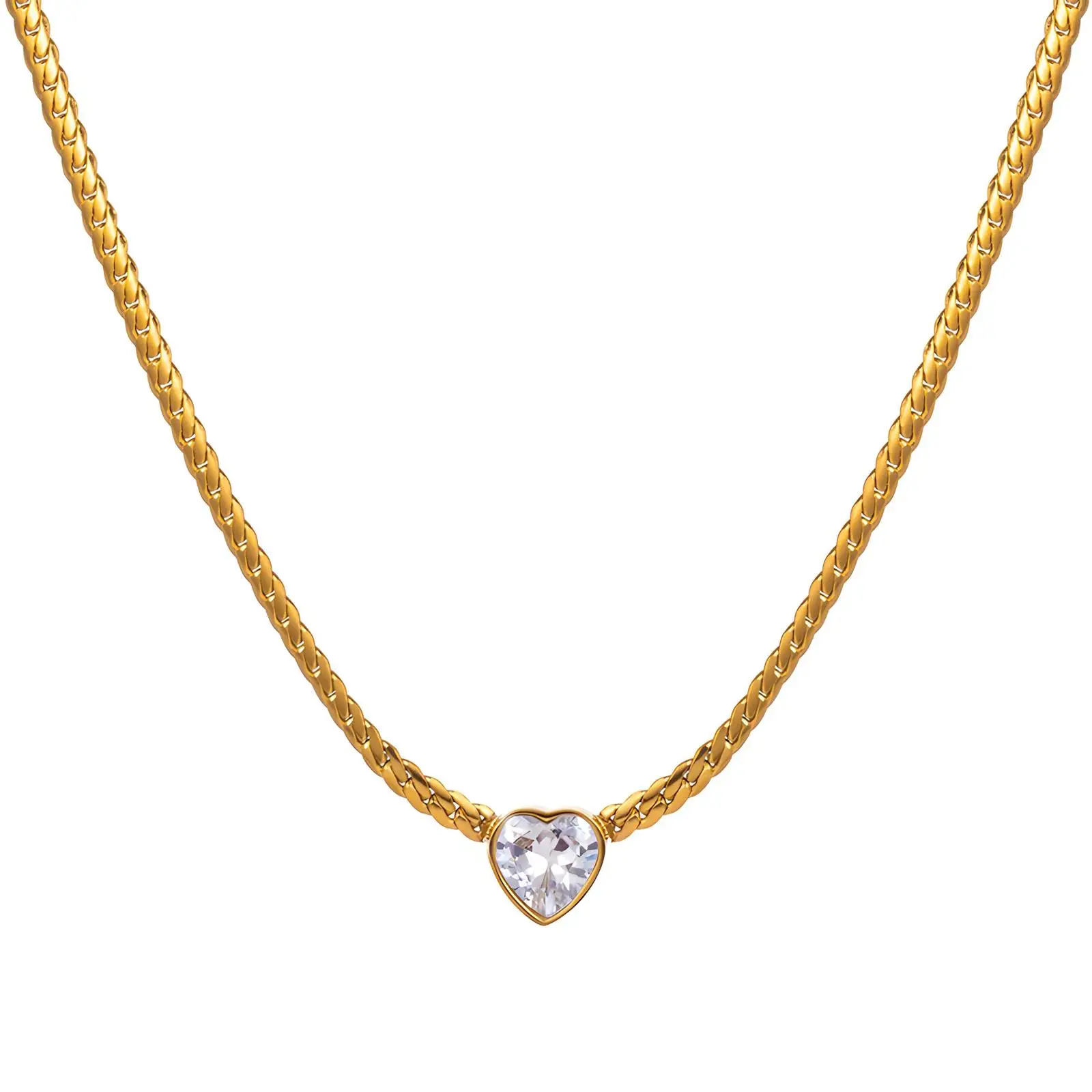 💎💗Lady Heart ~ 18K Gold Plated Necklace💗💎 - Image 2