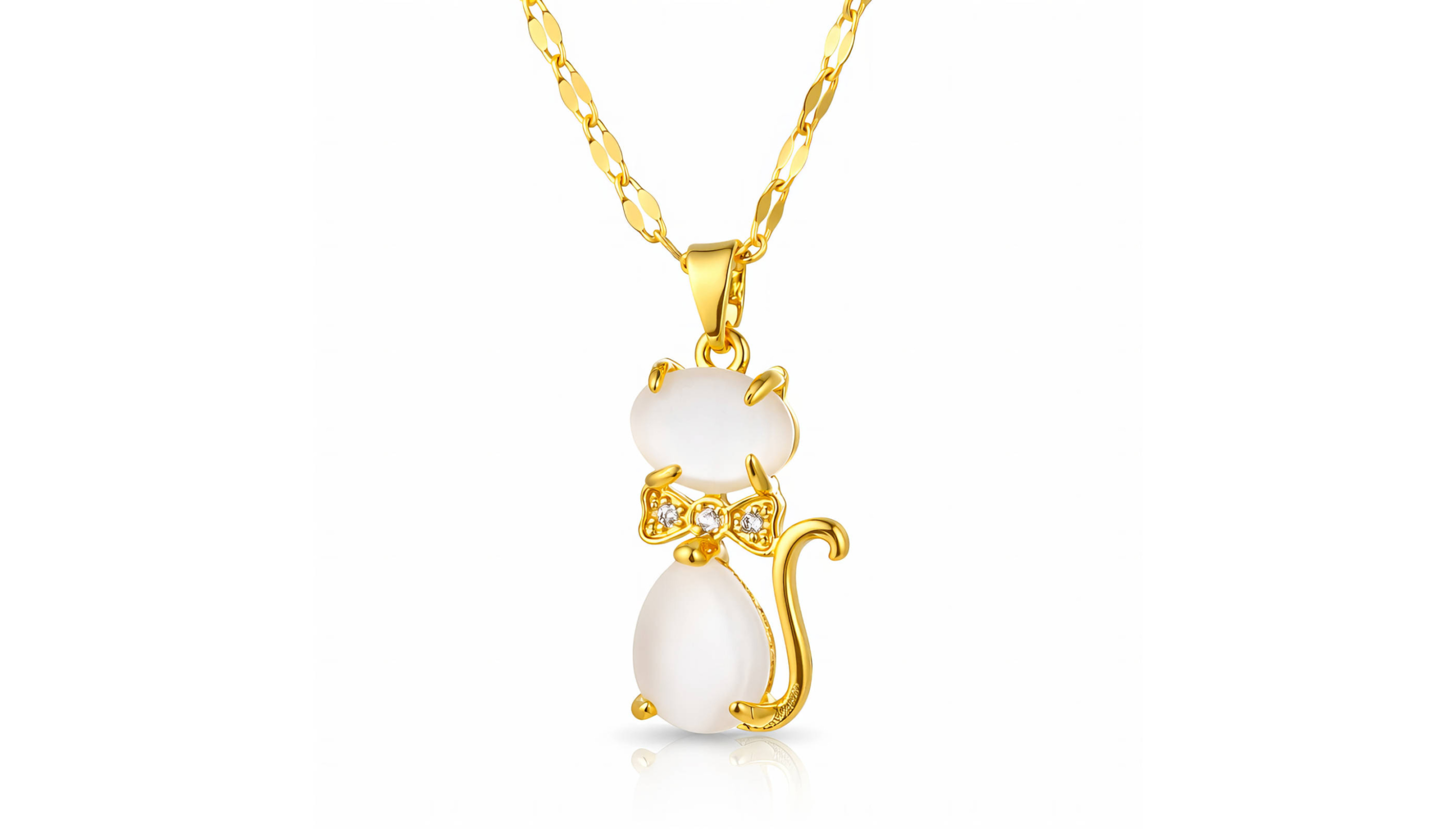 🐈The Sacred Familiar ~ 18K Gold Plated Cat Necklace🐈 - Image 2