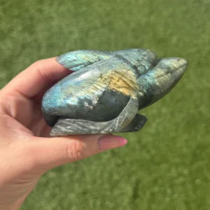 🐬✨🌊The Atlantean Herald ~ Labradorite Dolphin Carving 🌊✨🐬
