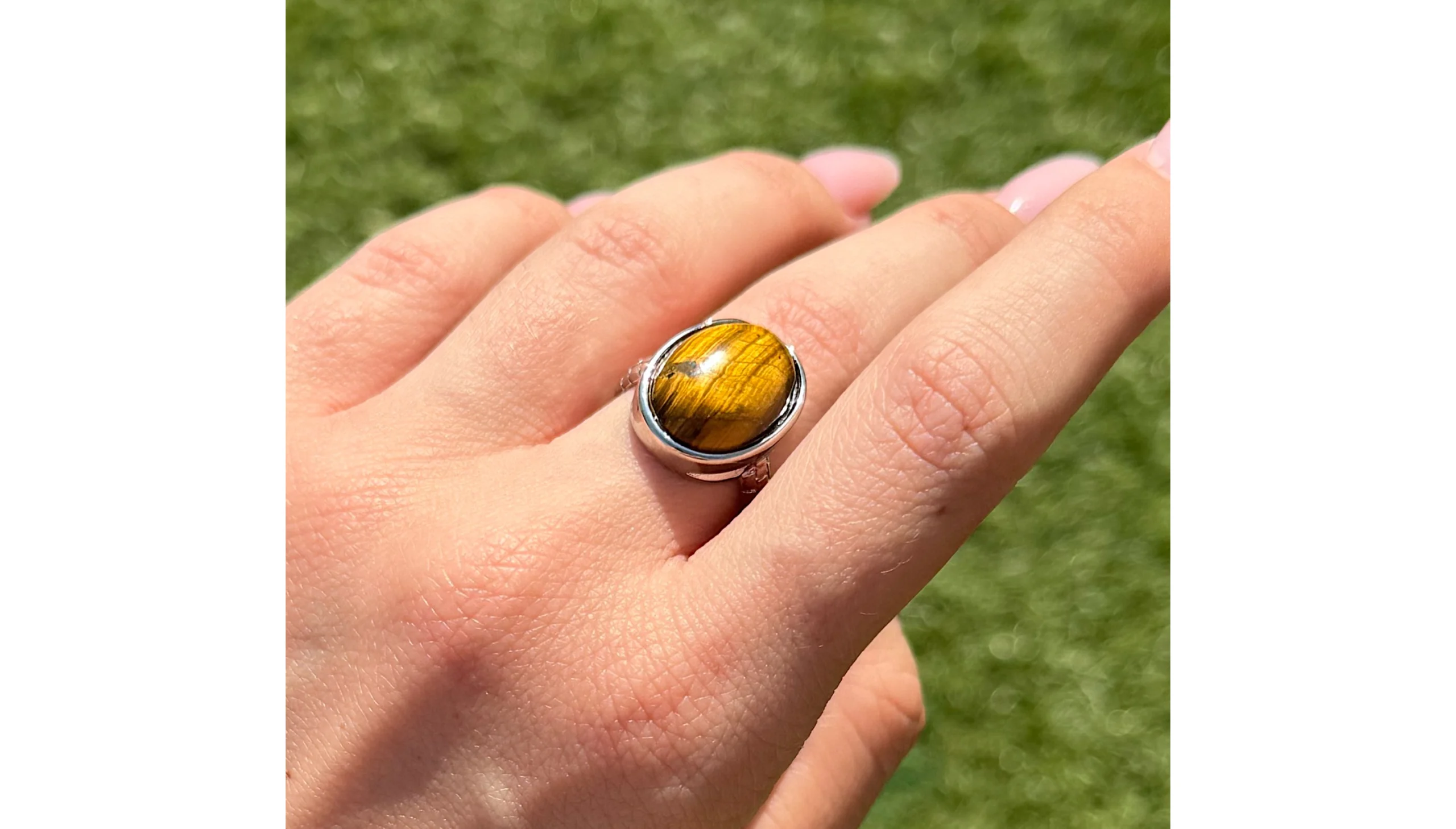 👑🐅 The Sunkeeper’s Heirloom ~ Tiger Eye Statement Ring 🐅👑 - Image 2