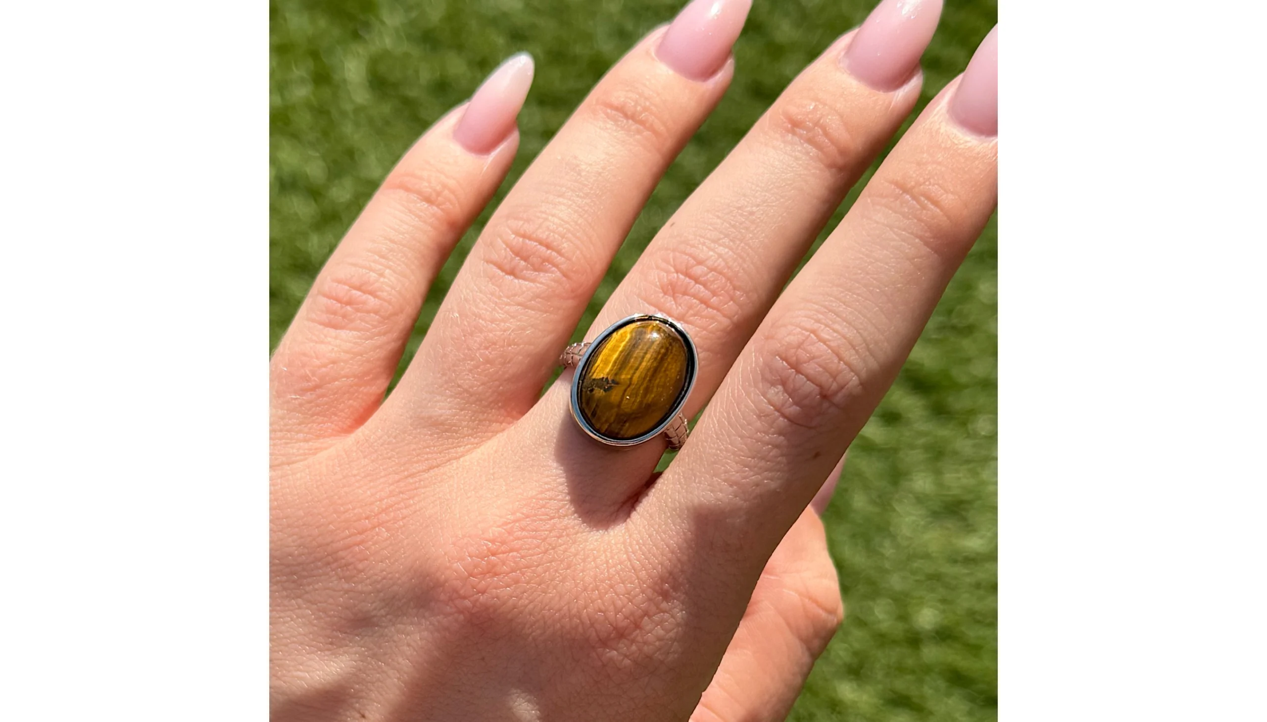 👑🐅 The Sunkeeper’s Heirloom ~ Tiger Eye Statement Ring 🐅👑