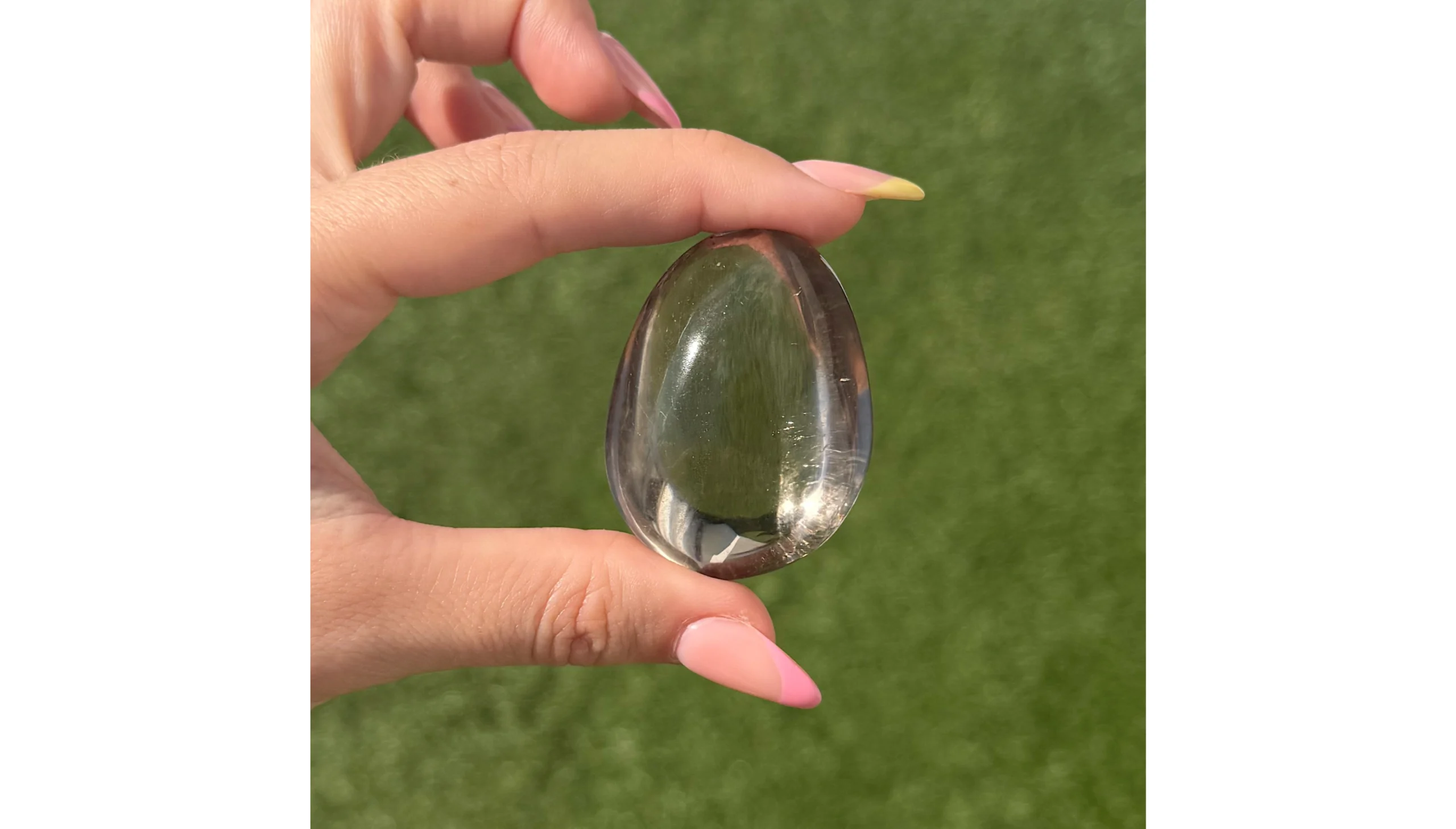🌫️✨The Veil Mirror ~ Smoky Quartz Palm Stone✨🌫️ - Image 3