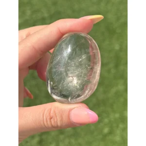 🌫️✨The Glass Between Worlds ~ Smoky Quartz Palm Stone✨🌫️