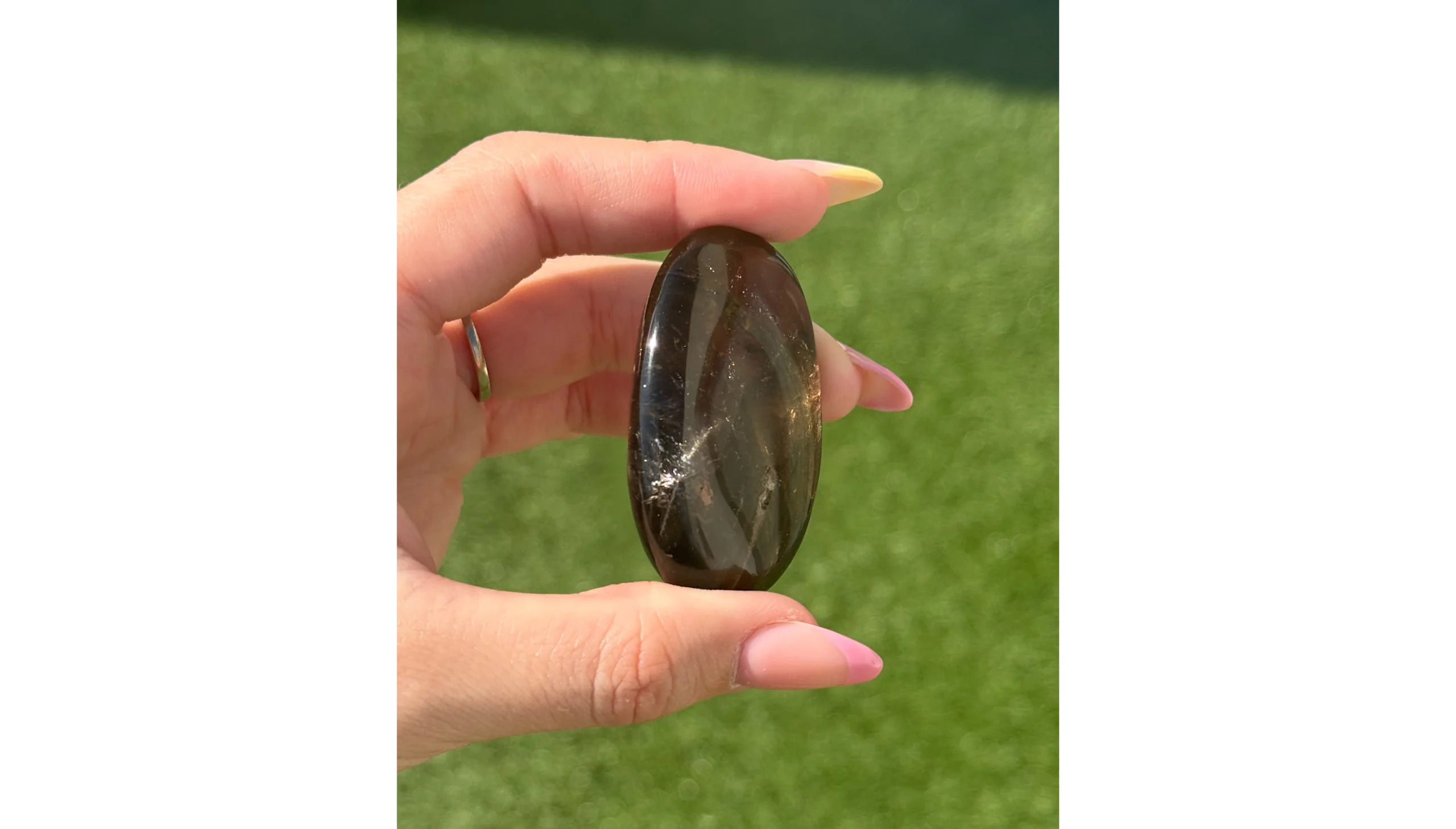 🖤✨The Night Ember ~ Smoky Quartz Palm Stone✨🖤 - Image 2