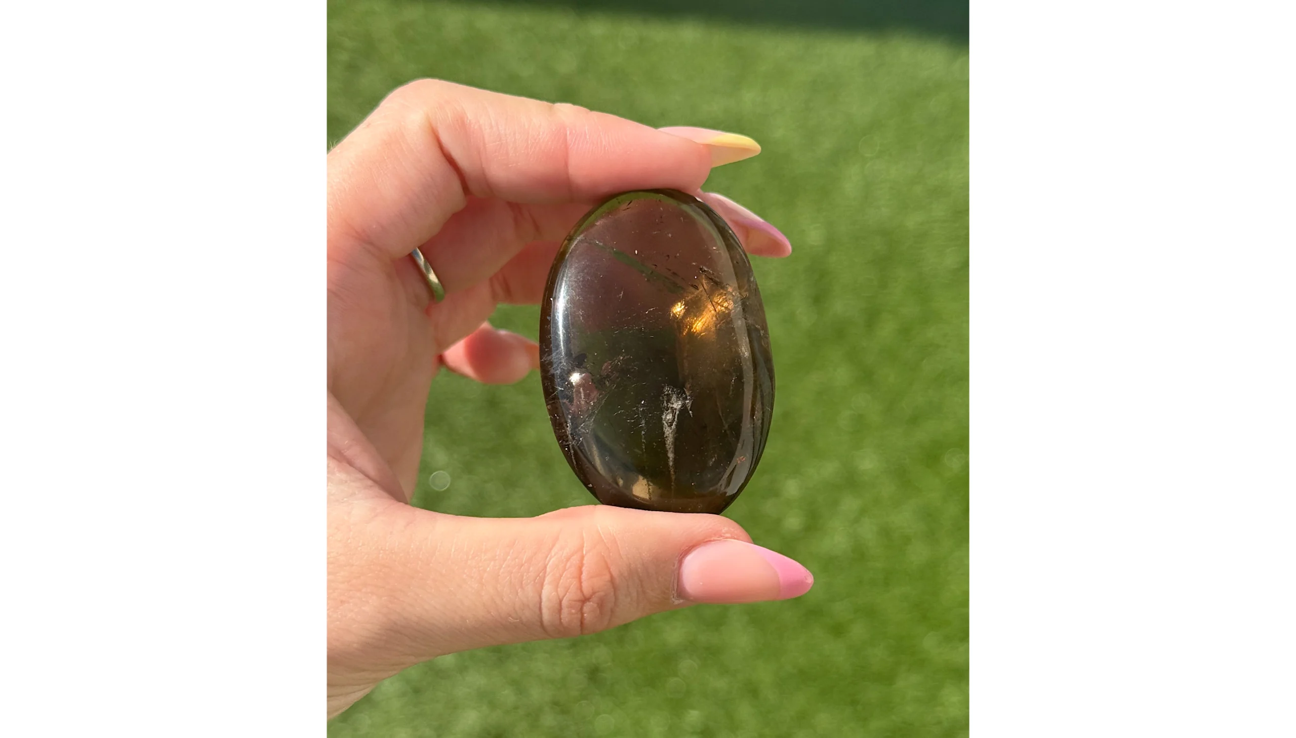 🖤✨The Night Ember ~ Smoky Quartz Palm Stone✨🖤