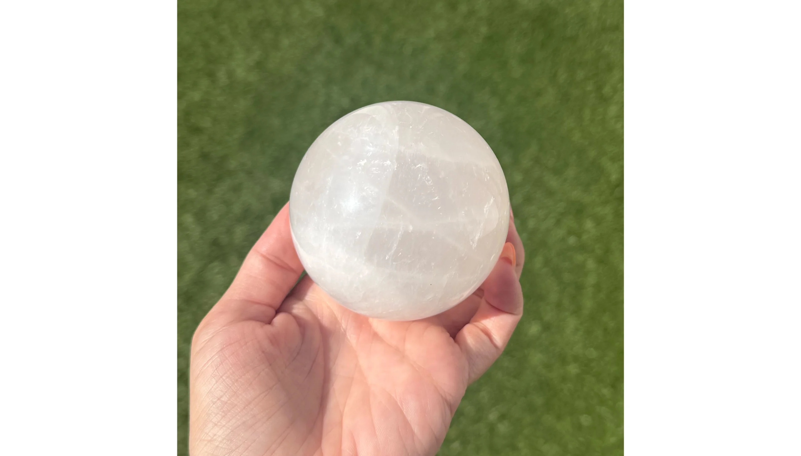 🤍👁️The Seraphim Orb ~ Milky Quartz👁️🤍