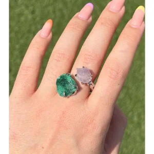 ✨💚Amethyst & Velvet Malachite Oracle Ring🔮✨