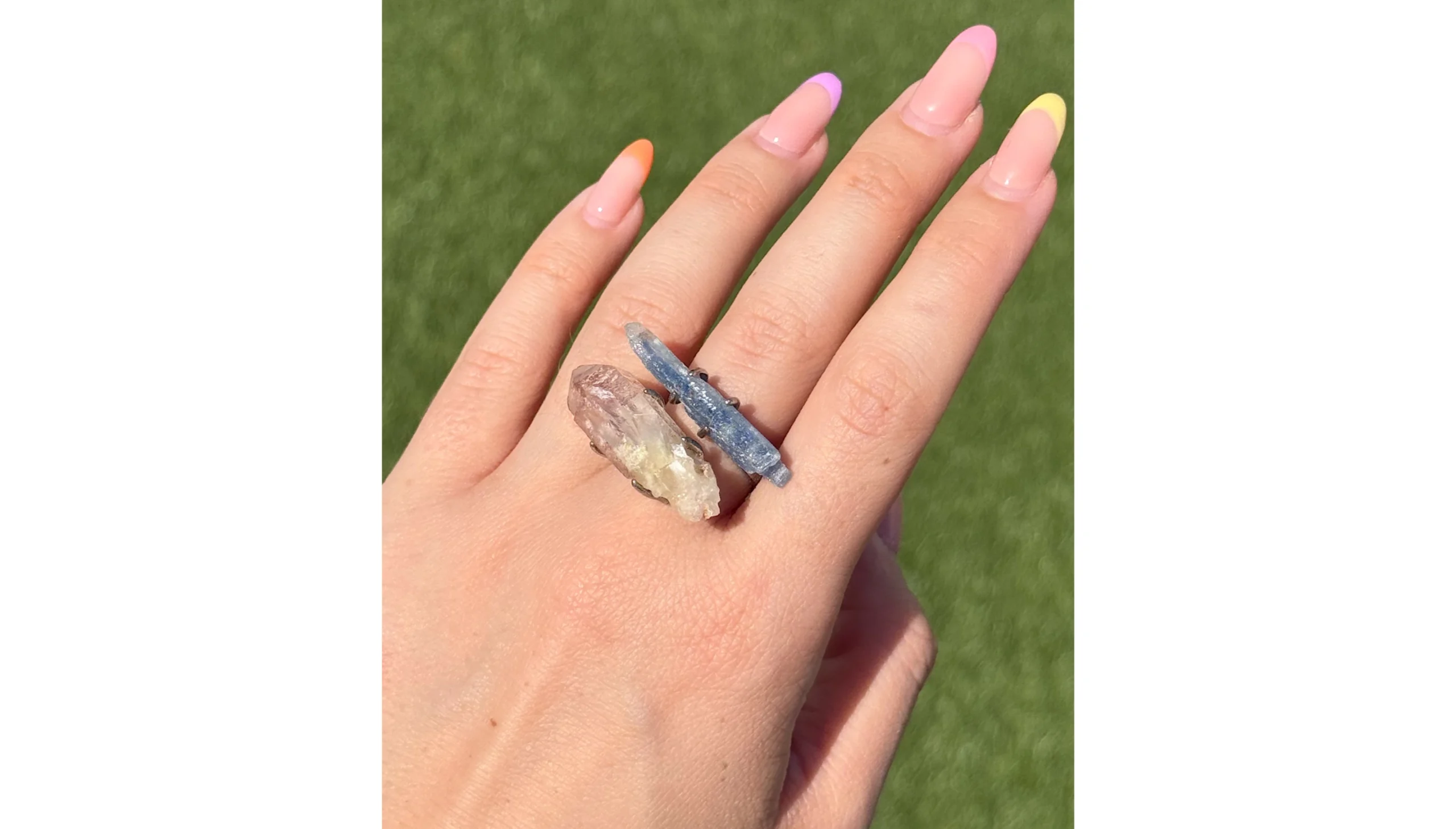 ✨🌙Spirit Amethyst & Kunzite Dreamspell Ring💜✨