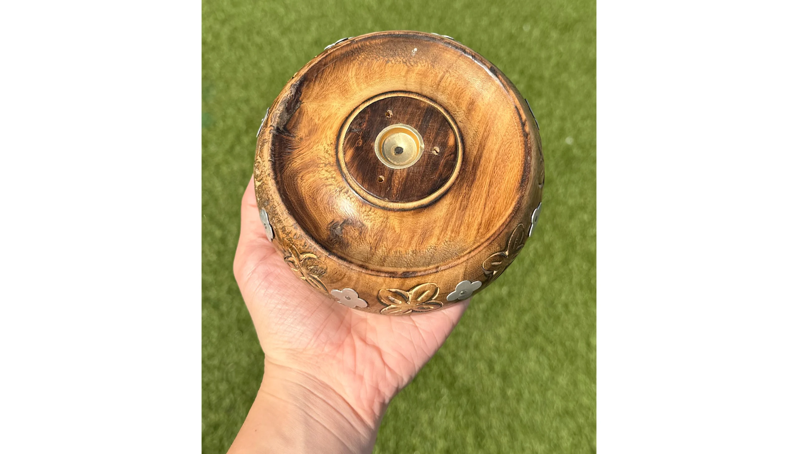 🌿🕯️ Mango Wood Ritual Burner ~ The Blooming Smoke 🕯️🌿 - Image 2