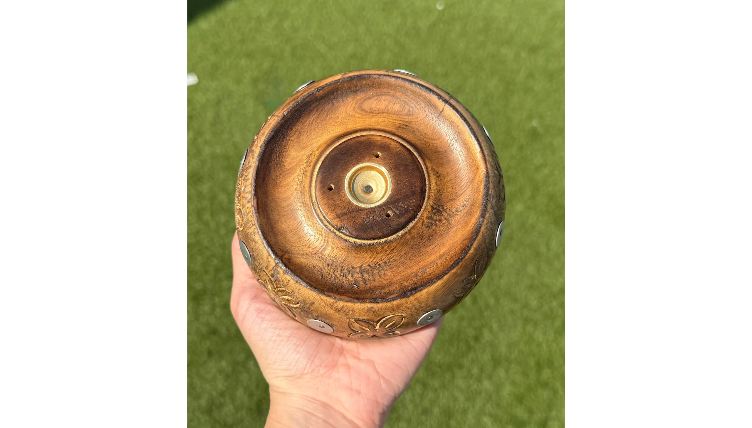 🌿🕯️ Mango Wood Ritual Burner ~ The Sacred Flower Grove 🕯️🌿